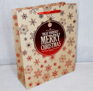 Пакет подарочный новогодний 83205(32х26х10 см)