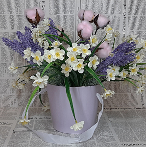 Коробка для цветов 1108 (1 шт , 15х13х12  см)