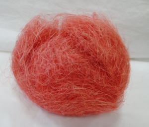 Сизаль натуральная ( 80 грамм ) .Цвет розовый .