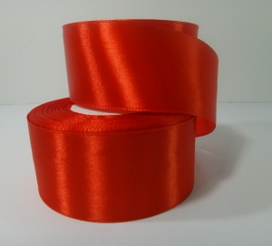 Лента атласная 40 мм ( цв.26 красный / 23 метра)