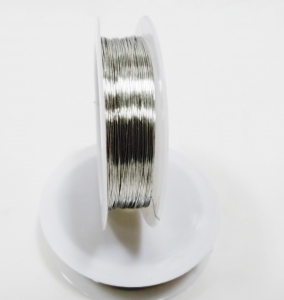 Проволока 0,3 мм  50 метров цв. серебро.