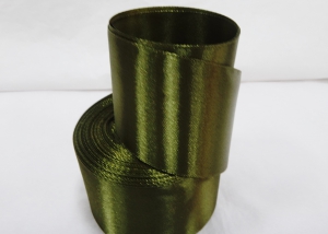Лента атласная 50 мм (цв.61  трава, 23 метра )