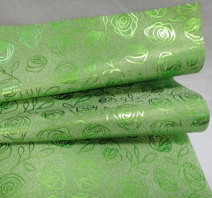 Бумага для упаковки подарков глитер (5 листов 74х52 см ).