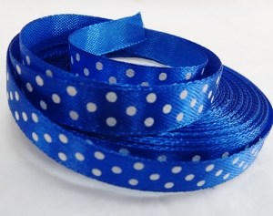 Лента атласная в горошек , (1 см ,25 ярд ) № 40