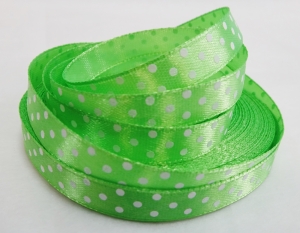Лента атласная в горошек , (1 см ,25 ярд ) №52