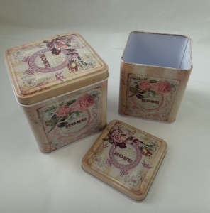 Жестяные коробки  0016 ( комплект 2 шт )