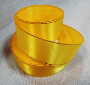 Лента атласная с люрексом 25 мм  ( 23метр )
