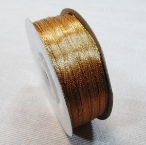 Лента атласная 3 мм ( 91метр )цв. золотистый №105