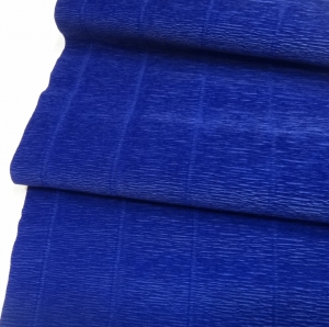 Бумага крепп  (50х250 см)  Цвет 555 темносиний- Италия.