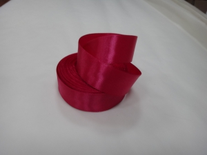 Лента атласная 25 мм(цвет 134  т помадный 23 метра )