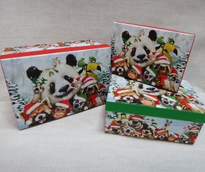 Коробка подарочная 1455 (комплект 3 шт)