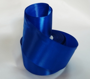 Лента атласная 50 мм (цв.40  синий , 23 метра )