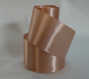 Лента атласная 50 мм (цв 107 розовобежевый  , 23 метра )