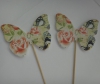 Мини декор на палочке (бабочка ) .