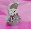 Декор деревянный Снеговичек (9х6х2,8 см )